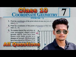 Class 10 Ex-7.2 Q1 to Q10 Coordinate Geometry Chapter 7 maths NCERT NEW Syllabus CBSE Rajmith