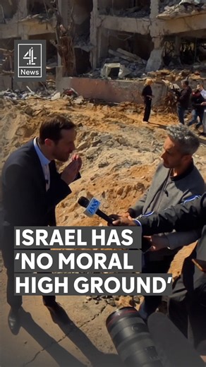 “Your prime minister is a wanted war criminal. You don’t have the moral high ground here at all.” Channel 4 News Foreign Affairs Correspondent Secunder Kermani challenges the spokesperson for the Israeli Ministry of Foreign Affairs at the site of an Iranian missile strike in Tel Aviv. #Israel #TelAviv #Netanyahu #Iran #Channel4News | Channel 4 News