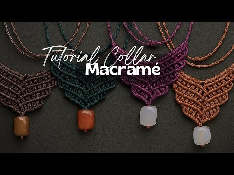 🌿 #MacraméTutorial | Collar en Forma de Triángulo 💎 Estilo #BohoChic ✨ #DIY