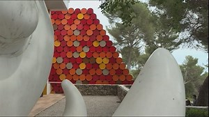 Video. Christo's oil-barrel Mastaba dreams materialise in France