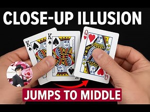 This Card Visually Jumps Into the Middle — No Camera Tricks! | Close-Up Illusion Magic