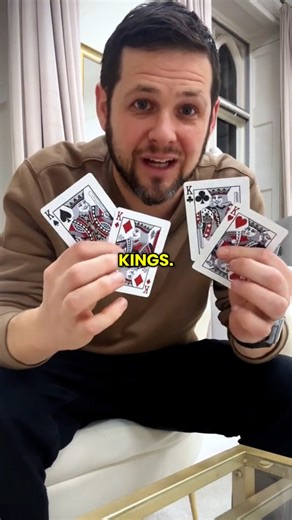 A clean trick that ends with four kings