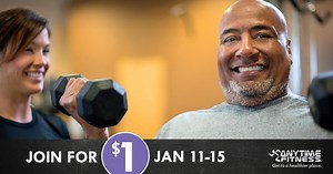 Join Anytime Fitness for $1