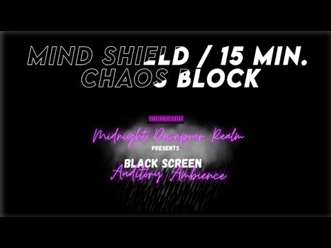 Your 15-minute mind shield against the chaos. 🖤 Blackout Rain for Focus & Anxiety Block