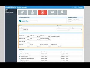 Reviewing Dealer Options: Deal Settings