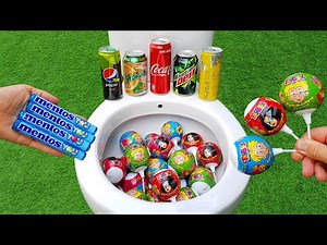 TOYBOX vs Coca Cola, Mtn Dew, Pepsi Twist, Red Bull, Yedigün and Mentos in the toilet
