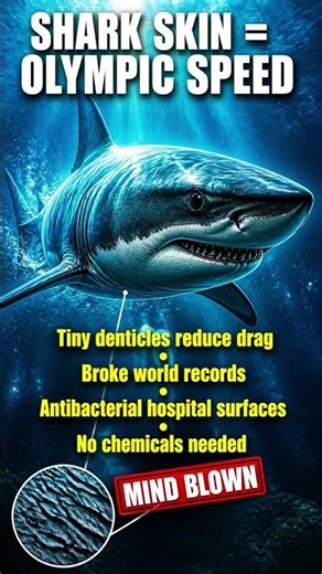 The Shark Skin Hack That Changed Sports #shorts #engineering