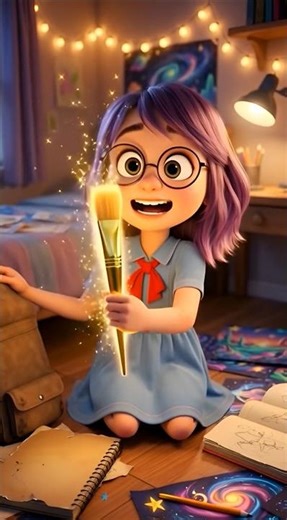 Bullied Girl Finds a Magic Paintbrush… What Happens Next Is Incredible! 🎨✨ | Kpop demon hunters