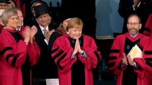 Angela Merkel, laurea ad honorem ad Harvard
