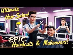 Hairdresser Simulator 🔥 Starting My Own Salon! 💈 Realistic Haircut & Styling Gameplay Part 1