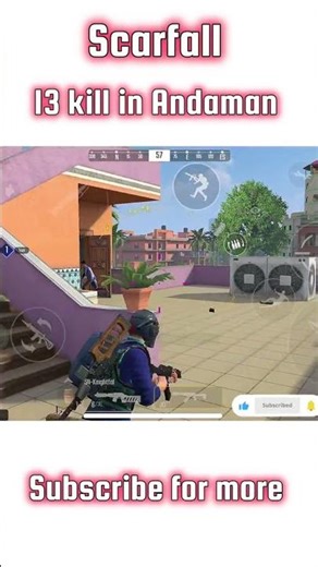 13 Kills in Andaman 💥🔥 | BeastX Day 2 Rush Gameplay | ScarFall OP Moments #viral #scarfall