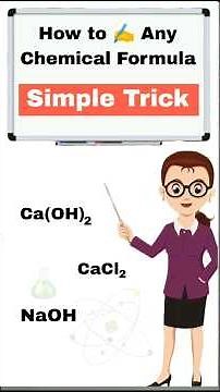 How to write Chemical formula? #science #chemistry #valency #chemical #compound #symbols