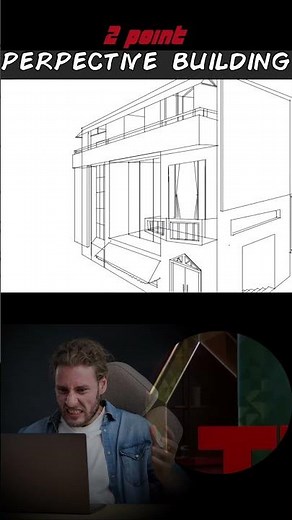 2-Point Perspective Drawing | Building Basics for Artists #2PointPerspective #ArtShorts