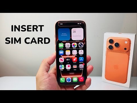 How To Insert SIM Card Into iPhone 17 Pro / 17 Pro Max