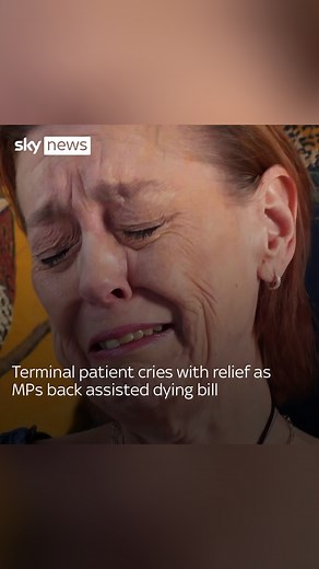32K views · 241 reactions | Frank Sutton has incurable liver disease, and last week she was diagnosed with cancer. She doesn't know if she will be here to see assisted dying introduced, but today's decision makes it easier to face the time she has left | Sky News | Facebook