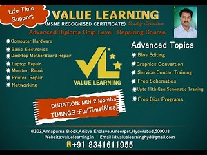 Laptop Chip Level Repairing Course Demo || Laptop Repairing Course || repairing institute Hyderabad