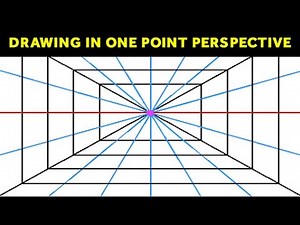 How To Draw Using 1- Point Perspective | One Point Perspective Drawing Tutorial For Kids