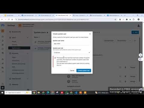 How to Create Permanent Access TOKEN for Meta Developer Account