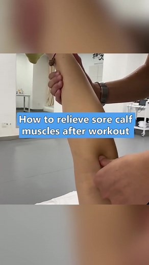 Relieve sore calf muscles after workout. #sorecalf #workoutpain #relievesorecalf