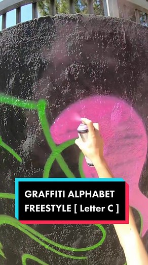Freestyle Graffiti Alphabet with Letter C by Resaks x Aka Colors