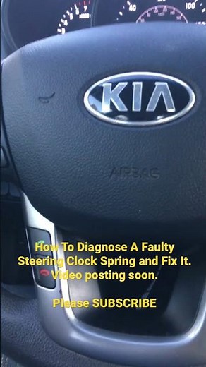 How To Diagnose A Faulty Steering Clock Spring, and Fix It.