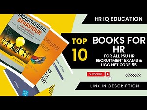 Best book for HR l Important books for PSU HR Examinations | UGC NET Code 55 | 2022