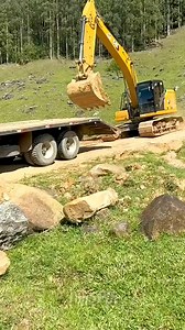 Excavator So Powerful, Truck Lifts Up! 😱 #shorts | Human Adventures