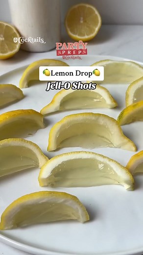Bright and fresh, these Lemon Drop Jell-O Shots are perfect for your summer get-togethers!🍋☀️ They are guaranteed to be a hit with your guests!✨ Comment below if you would try these this summer!💛 #lemondropjelloshots #lemondrop #jelloshots #lemon #jello #shots #lemoncocktails #boozy #summercocktails #summerideas #summerparties #lemonrecipes #summer #vodka