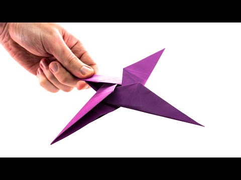 Cómo hacer una estrella ninja de papel. Armas de origami.