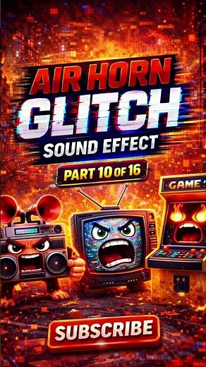 Air Horn Glitch Sound Effect Part 10 | Meme, Bass Drop & Viral SFX