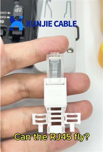 Connecting CAT6 with Tool-Free RJ45 Quick-Connect Plug