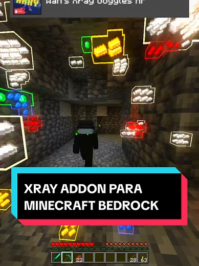 Wan's X-Ray Goggles para Minecraft Bedrock