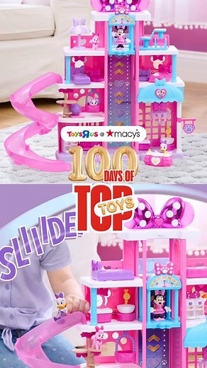 Toys”R”Us on Instagram: "Welcome to Minnie’s Bow-Toons Pet Hotel, where every pet gets the ultimate VIP pampering! 🐾✨🎀 This 360° playset is packed with fun: four floors, chic guest rooms, a yoga studio, rooftop deck, playground, salon, and spa. You can jump into nonstop storytelling with Minnie, Daisy, and three adorable pets, ready for adventure in every room. Shop this toy and the rest of the Top Toys at #ToysRUsatMacys or online at macys.com and toysrus.com."
