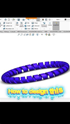 How to design this in Solidwork #solidworkstutorial #tipsandtricks #cad