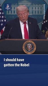 WATCH: Trump is continuing the narrative that the Norwegian government is responsible for his Nobel snub. #trump #nobel #norway #venezuela #politics | Express US