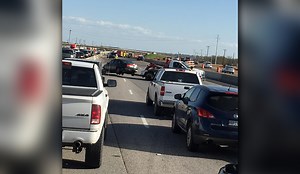 Fuel spill halts traffic on I-35E in Hickory Creek