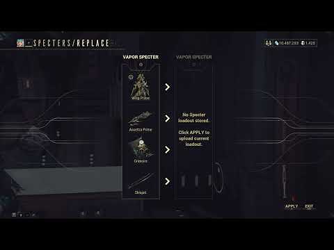 How to Change Specter Loadouts in Warframe