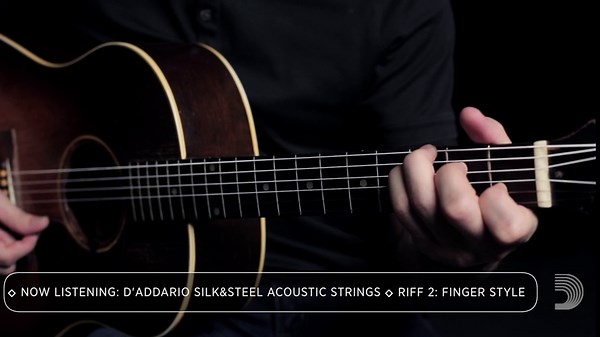 D'Addario Silk & Steel Acoustic Guitar Strings - EJ40-6 String - Warm, Mellow Tone - Light, 11-47