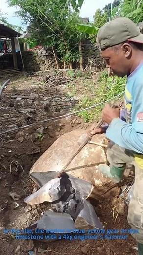 Smart Stone Splitting: One-Hammer Technique Revealed!​