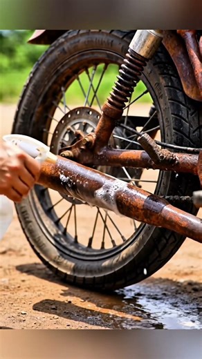 motorcycle 🏍️ rust cleaning tips 💡 #tips #rust #motorcycle #simple #ideas