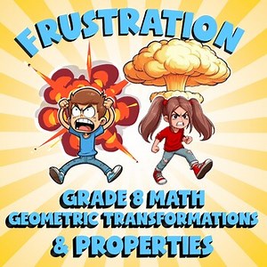 Geometric Transformations & Properties FRUSTRATION Math Game - No Prep Grade 8