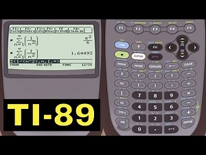 TI-89 Calculator - 05 - Calculating Summations and Products in Algebra & Calculus