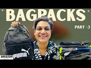 5 Best Bagpacks For Men College/Office Under 500-1000🔥Gear, Puma, Skybags Amazon Bagpack Haul 2025🔥