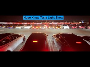 Tesla Christmas Light Show 2024