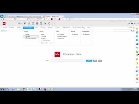Infor Tutorial: Day in the Life of a Finance Manager