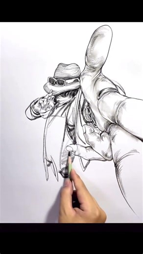 One Stroke Drawing with Pencil