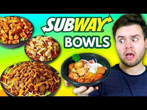 Trying Subway's NEW Bowls! - Protein Bowl Menu REVIEW!