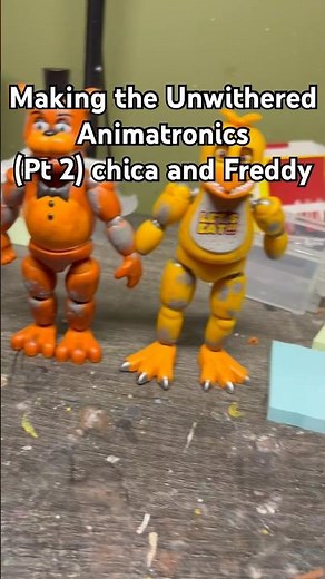 Making the Unwithered animatronics pt 2: Chica and Freddy