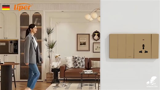 3.3M views · 1.2K reactions | Switching on and off by Liper Londinium series 﫶 #liper #switchandsocket #socket #switch | Liper Germany Lighting | Facebook