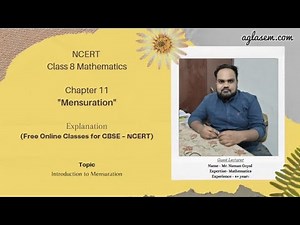 Class 08 Maths Chapter 11 Mensuration (Introduction to Mensuration)
